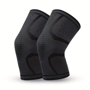 2-Pack Compression Knee Sleeves - Exercise and Sports Protection Gear, Anti-Slip and High Elasticity Knee Sleeves