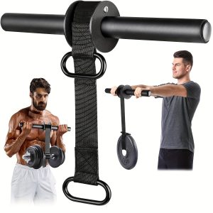 Ultra-Strong Forearm & Wrist Strengthener - Durable Nylon Webbing, Quick Locking Mechanism, Anti-Slip Grip Handles for Enhanced Training