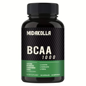 BCAA (Branched Chain Amino Acids) Capsules, Muscle Performance*, Muscle Health*, Muscle Repair* Gluten Free, Soy Free, Dairy Free,