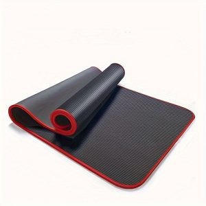 1pc Durable NBR Fitness Mat, Non-slip Thicken Fitness Mat, Suitable For Body Shaping, Fitness Training, Yoga And Pilates